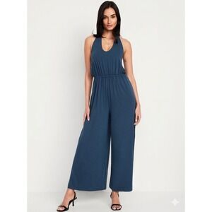 Old Navy Y2K Wide Leg Jumpsuit Romper Resortwear Cruise Size L Casual Vacation